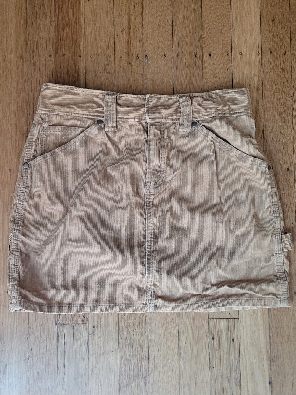 J. Crew Corduroy Mini Skirt in Tan Brown